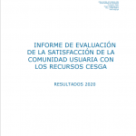 CESGA Informe Satisfacción Usuarios 2020