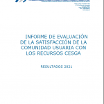 CESGA Informe Satisfacción Usuarios 2021