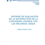 CESGA Informe Satisfacción Usuarios 2022