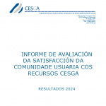 CESGA Informe Satisfacción Usuarios 2024