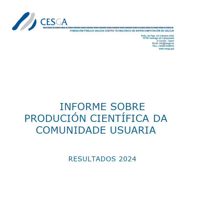 CESGA Informe Producción Científica 2024