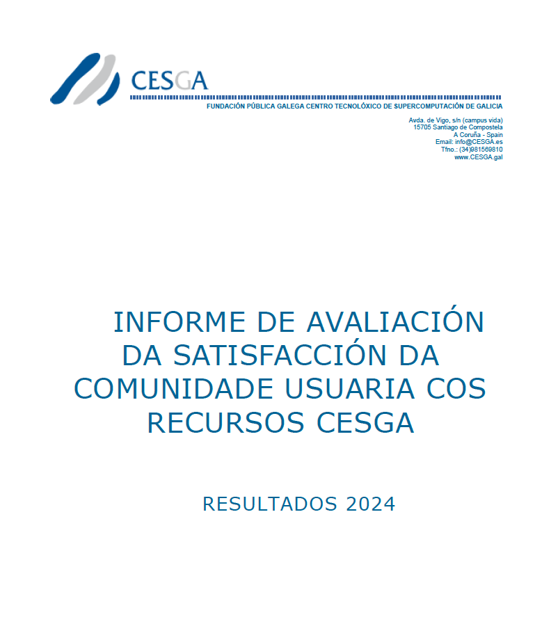 CESGA Informe Satisfacción Usuarios 2024