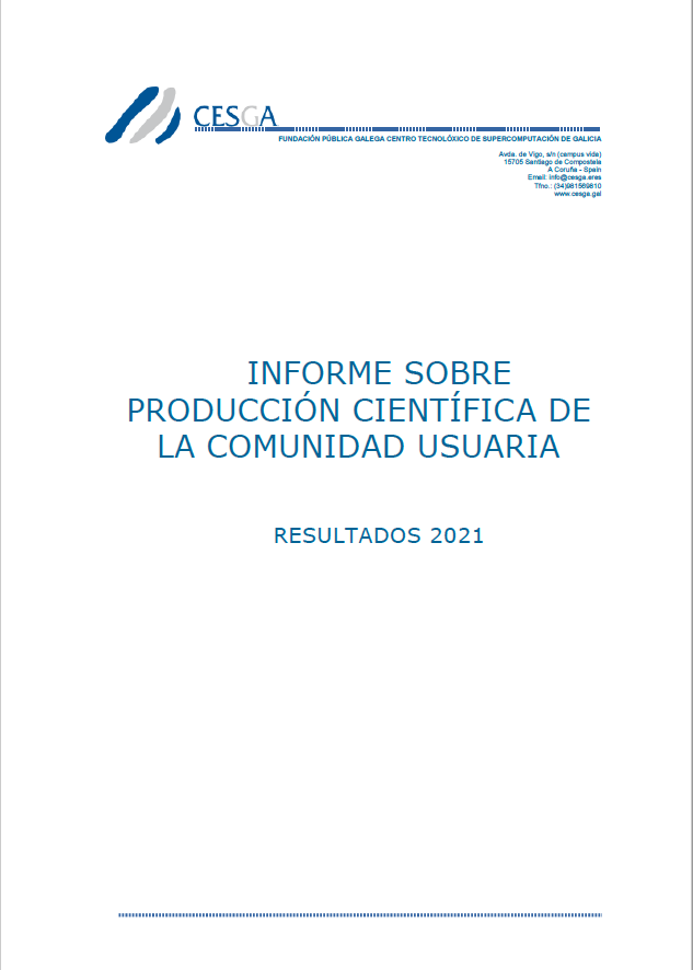 CESGA Scientific Production Report 2021