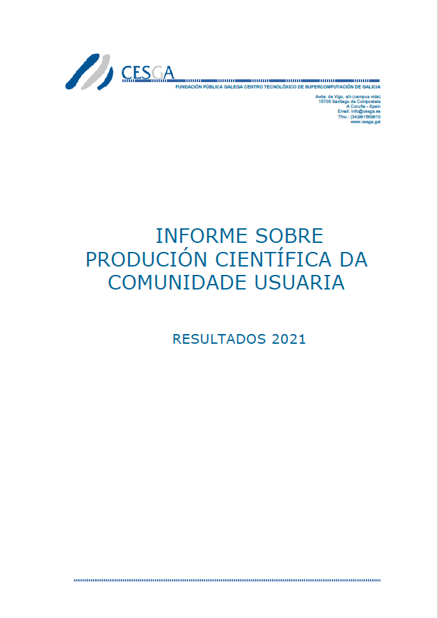 CESGA Informe Produción Científica 2021